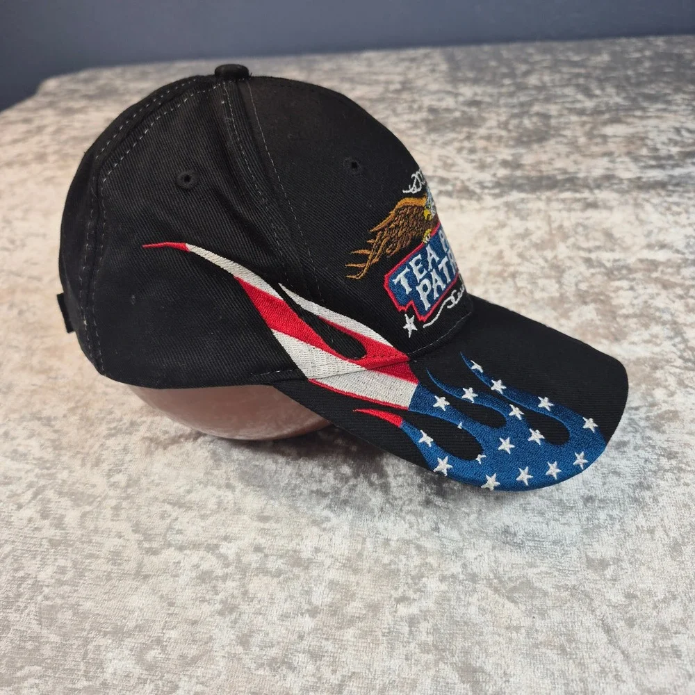 Tea Party Patriot Hat Cap Embroidered American Flag Eagle Political‎